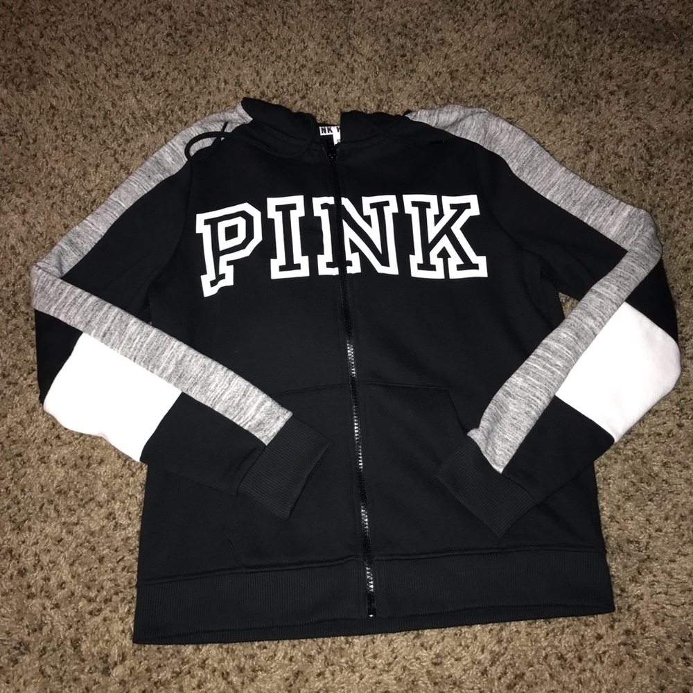 Pink zip up hoodie. NWOT